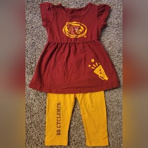 Iowa State Cyclones 2pc Outfit 12-18 Months Like New